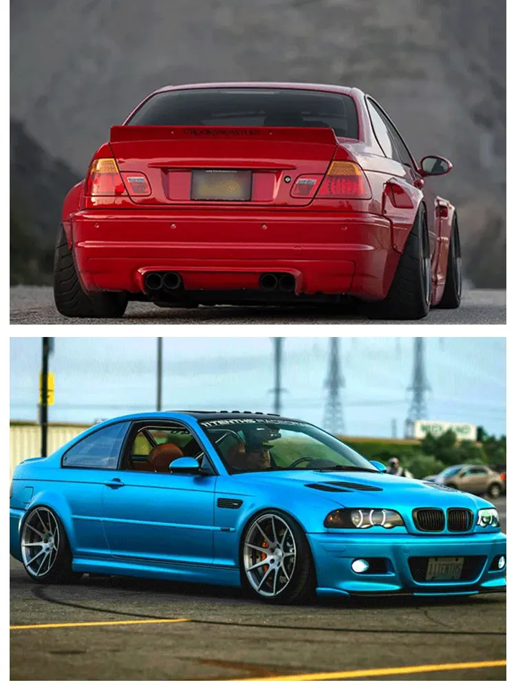 FULI  Car bumper M3 Style Front bumper Rear bumper Side skirts Foglight Body kit Fit For BMW 3 Series E46 1998-2005