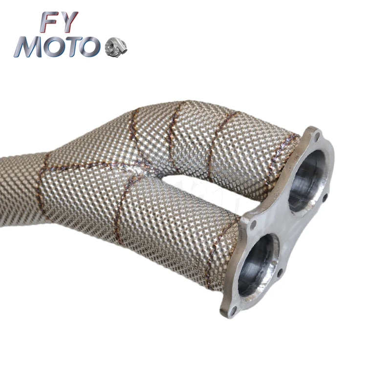 FY MOTO Heat Shield Downpipe for Porsche 718 GT4/GTS