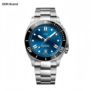 Custom Super BGW9 Luminous 42mm Luxury Automatic SW200-1 Men's 20ATM Diving Vintage Watches with Unidirectional Rotating Bezel
