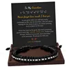 Bracelet + carte "À mon petit-fils"