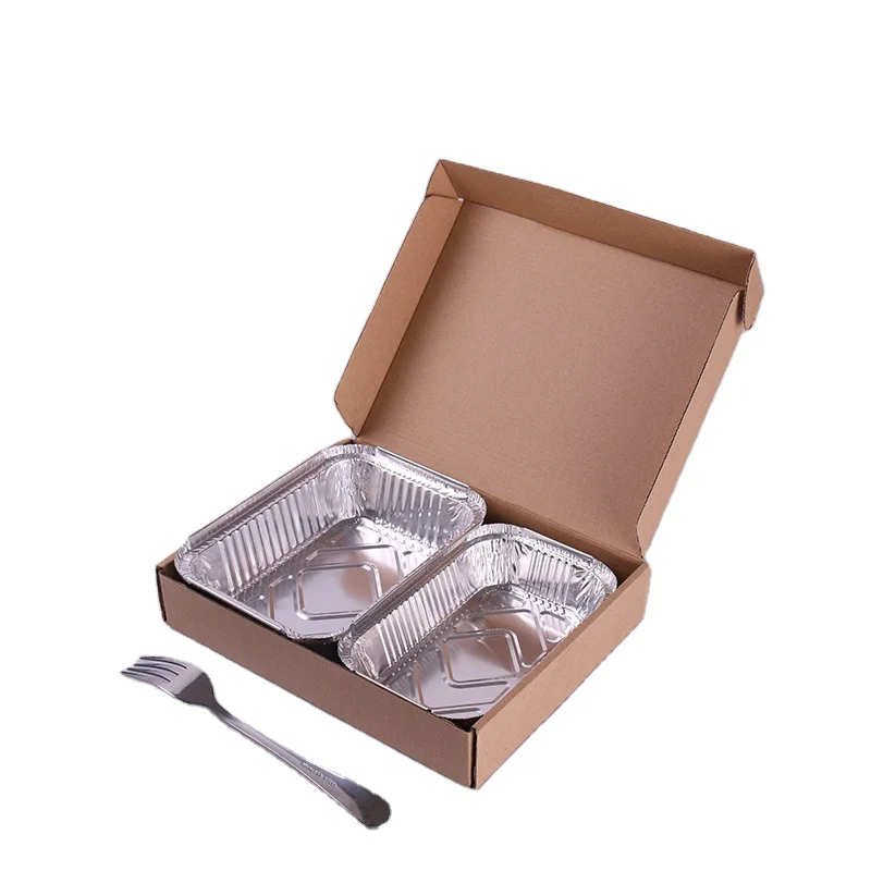 Best Price Kitchen Catering Rectangle 700ml Food Packaging Aluminum Foil  Containers with Lids for Kitchen Use - China Foil Containers and Aluminum Foil  Food Container price