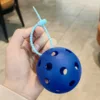 Deep blue ball-squeezing rubber buckle