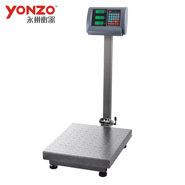 Size : 100kg/10g LJFDDY Warehouse Industrial Shipping Scale Commercial Foldable Weight Electronic Platform Stainless Steel High-Definition Led Display Digital Floor 