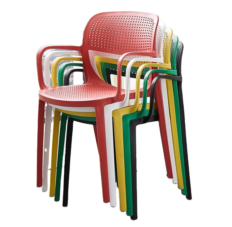 Professional Veneered Sheet Cafe Chair With Writing Board Plastic