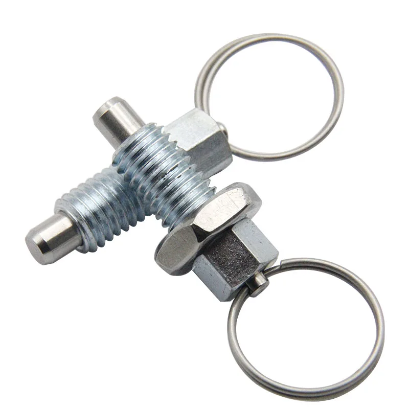 Gn617 Coarse Thread Spring Plunger With Pull Ring Non Lockout Knob Indexing Plunger Buy
