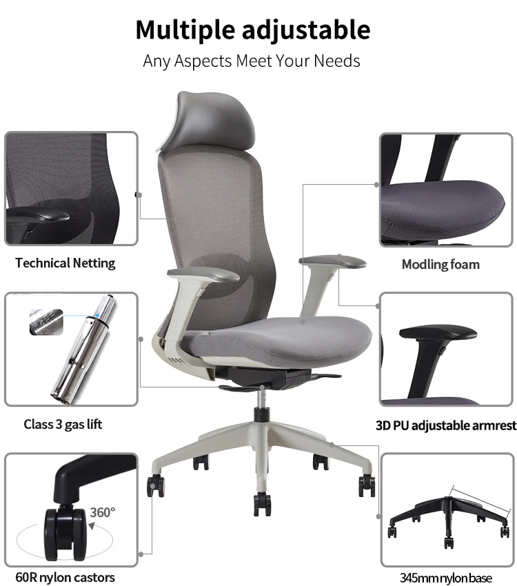 Modern Office Chair Executive Mesh High Back supplier