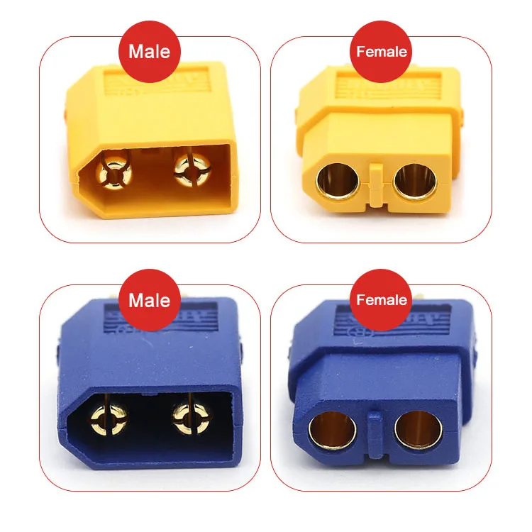 Amass Anti Spark XT90s XT90 XT60 XT30 MR30 XT120 Con Deans T Plug Male/Female Bullet RC Lipo Battery Banana Connector插图29
