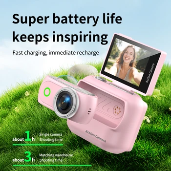 New Popular Wifi Outdoor Sports Camera Mini Thumb Camera Magnetic Back Clip Handheld Camera Vlog Action Camer LK018 detail image