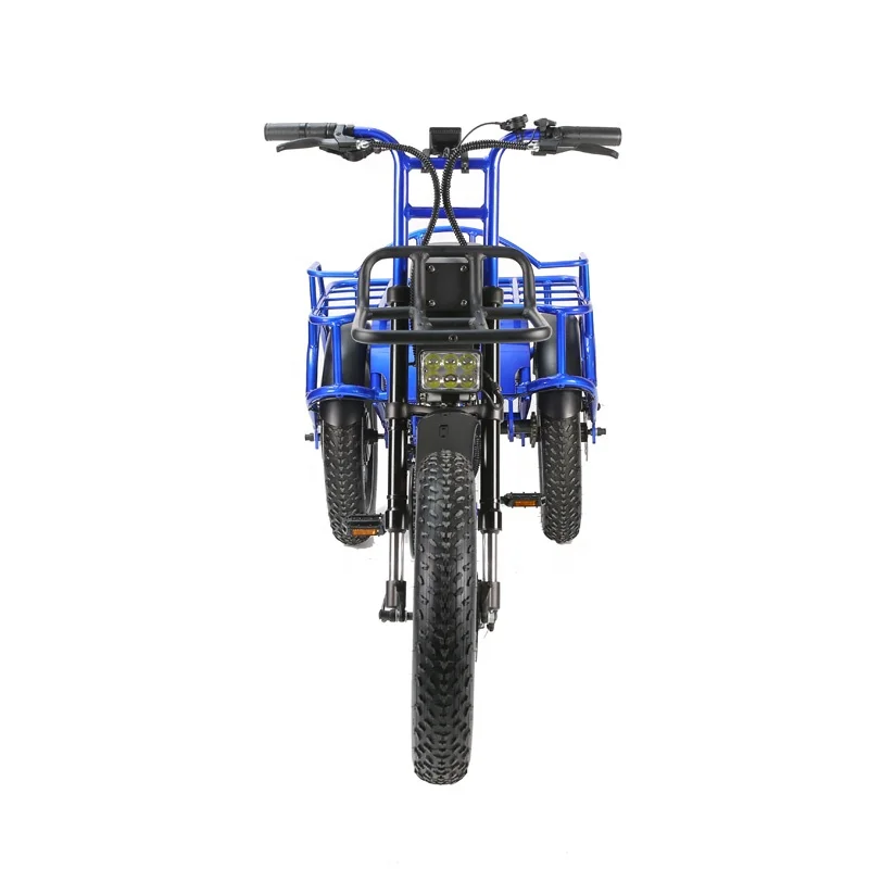 Electric Tricycle Hunting Cargo Electric Trike 20 Inch Fat Tire