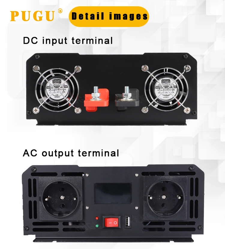 Inversor 12v 24v 48v To 110v 220v Dc To Ac Inverter 300w 1000w 2000w 3000w 5000w 6000w Pure Sine 1199