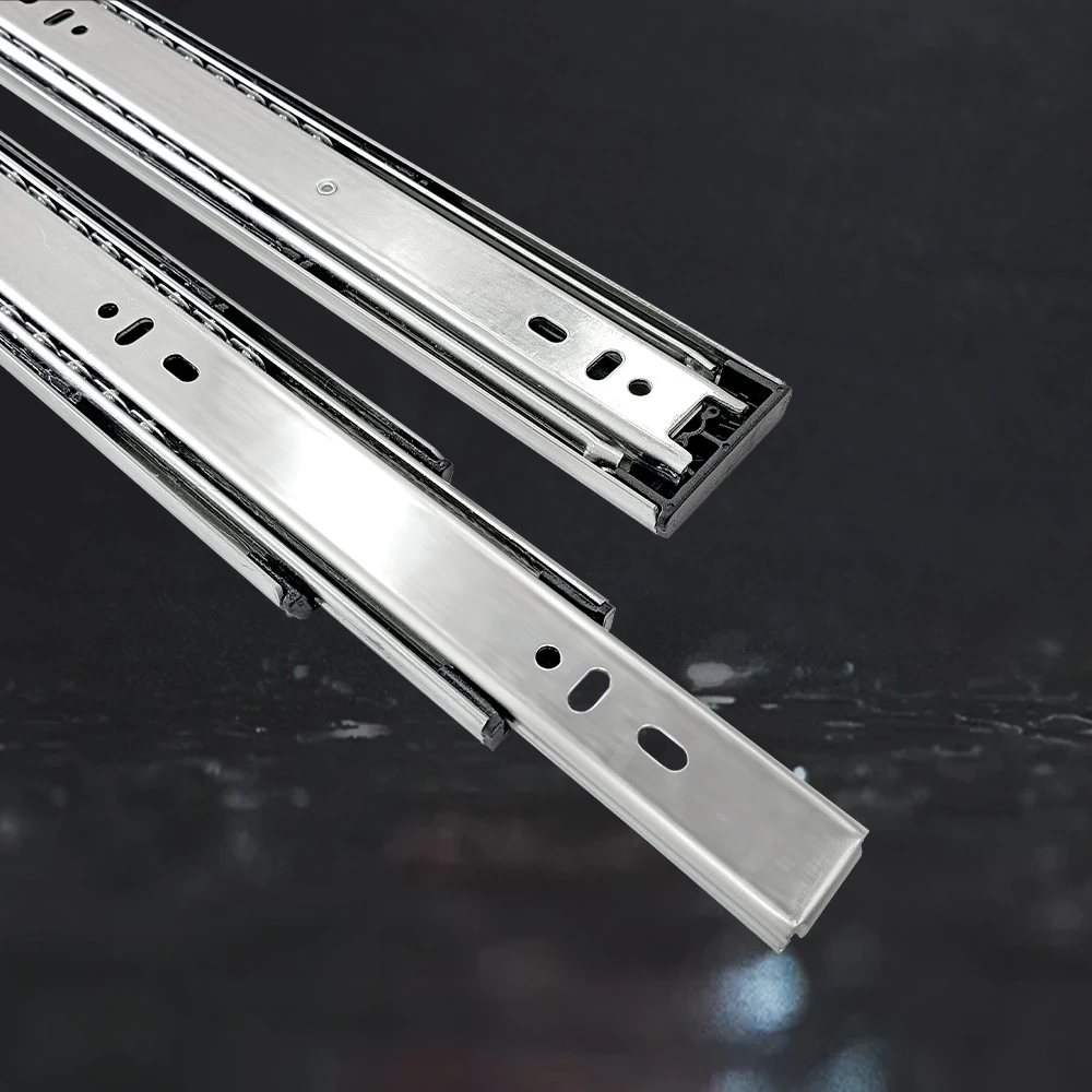 Convenient Installation 45MM Telescopic Rail Correderas Full Extension Rail Drawer Channel Ball Bearing Cabinet Drawer Slide