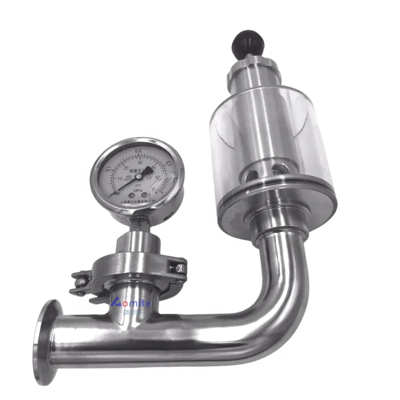 ТК, клапан для отжима с манометром, оборудование для брожения пива, трехзажимной клапан, 100 л 0,2-2,2 бар AISI304