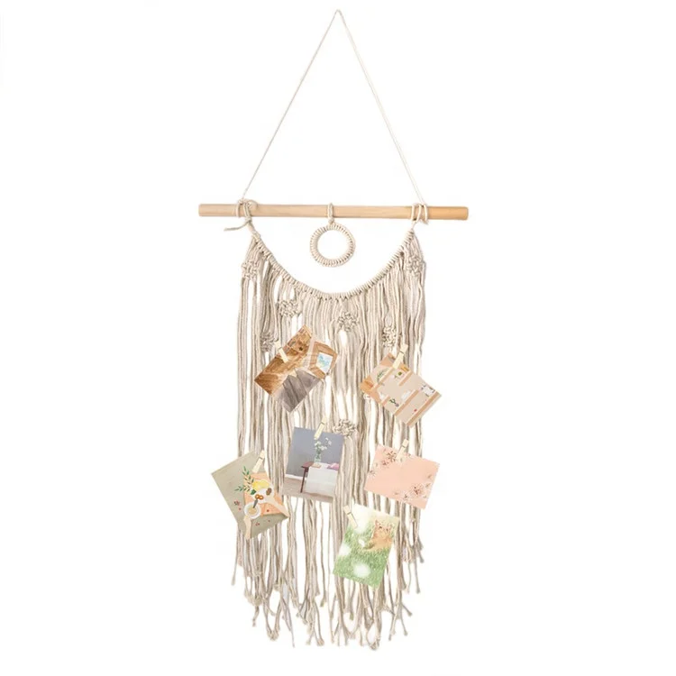 Макраме настенное искусство подвесной Тканый гобелен крафт для дома гостиной спальни украшение