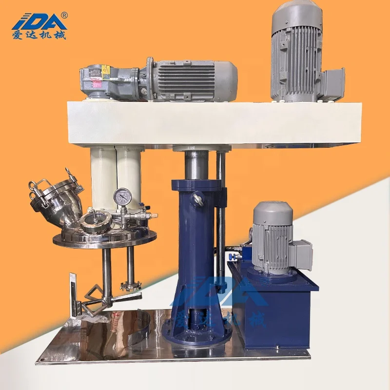 Paint Mixing Machine Ink Manufacturing Equipment Hydraulic Lifting Butterfly High Speed Dispersing Mixer