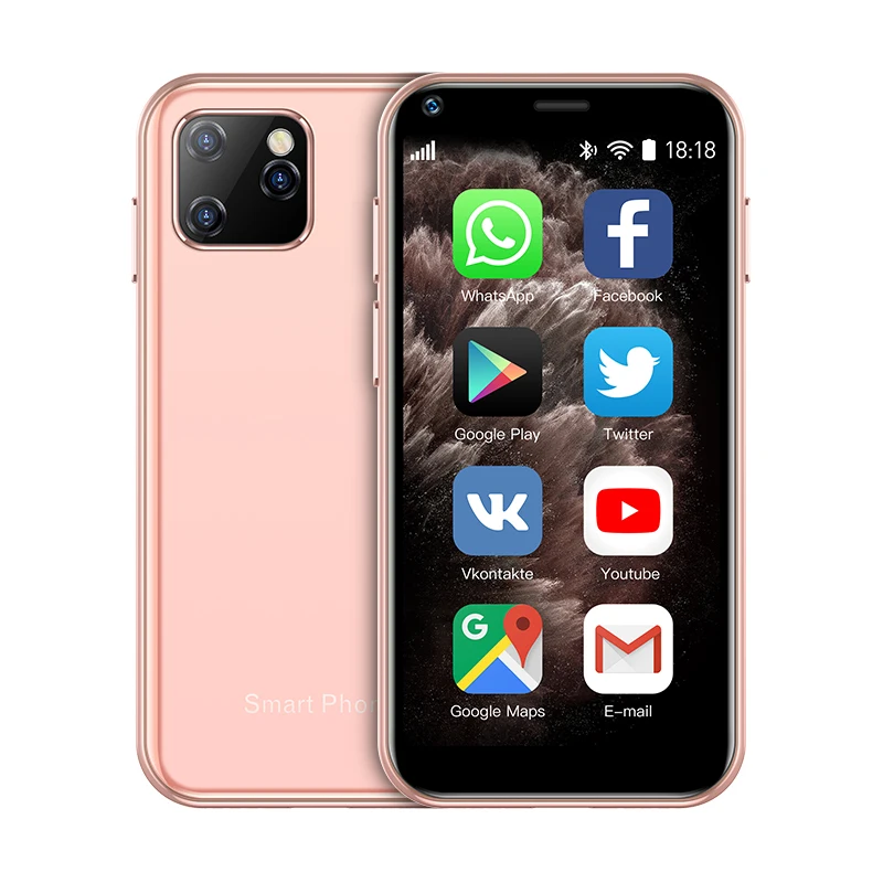 Mini Smartphone 3G, GSM 2.5 Inch 1GB 8GB Quad Core Android Mobiele Telefoons Voor Android 6.0, Ingebouwde 1580mAh Lithium-ion Batterij, Kids Mobiele Telefoon Dual Sim-kaart