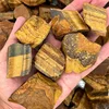 piedras crudas de ojo de tigre dorado