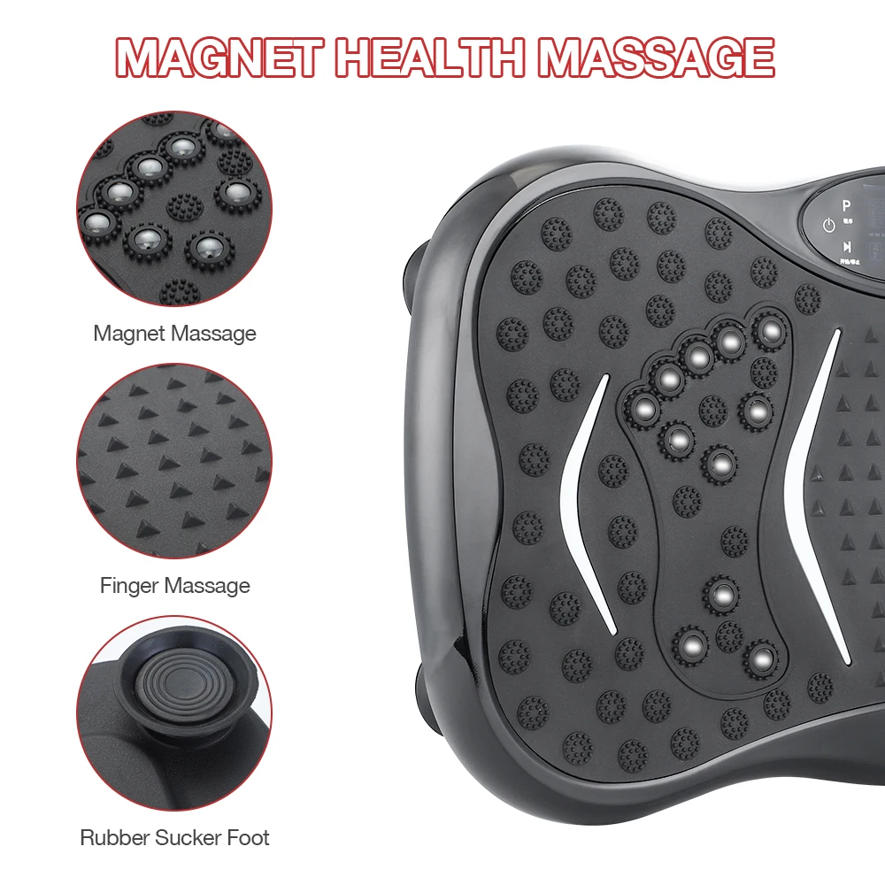 Home Use Vibration Plate Exercise Machine  Classic Style Gym Whole Body  With Handle Machine Body Fitness