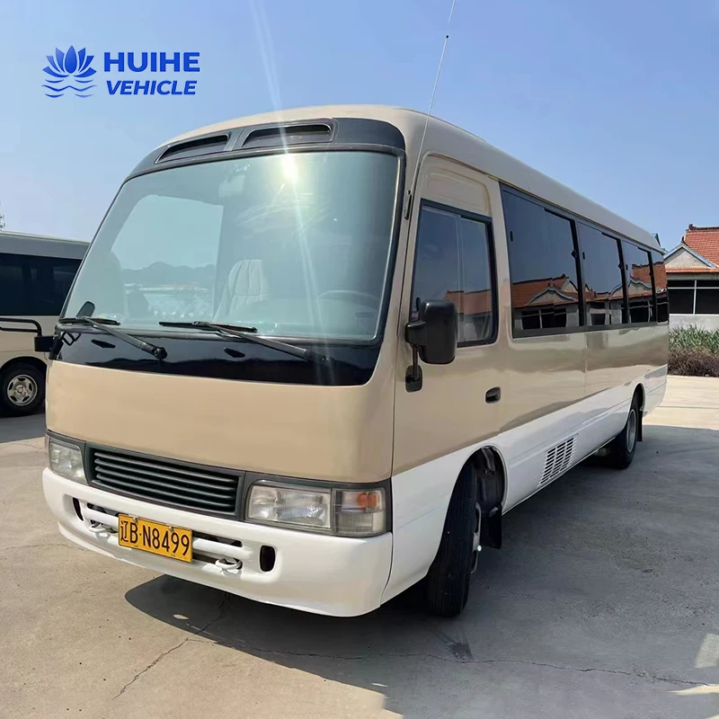 Euro 2 3 4 Used Mini Bus Coaster 30-Seater Diesel Manual Transmission Coster Voiture D'occasion Mini Bus