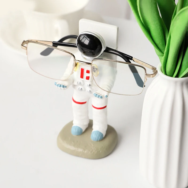 Авторские изделия из смолы отделочных материалов астронавт забавные автомобильный держатель солнцезащитных очков стенд Домашний Настольный оправа для очков стенд
