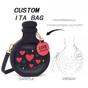 High Quality ITA Bag Supplier Custom Clear Vase Shape Crossbody Bag for Lolita Fashion
