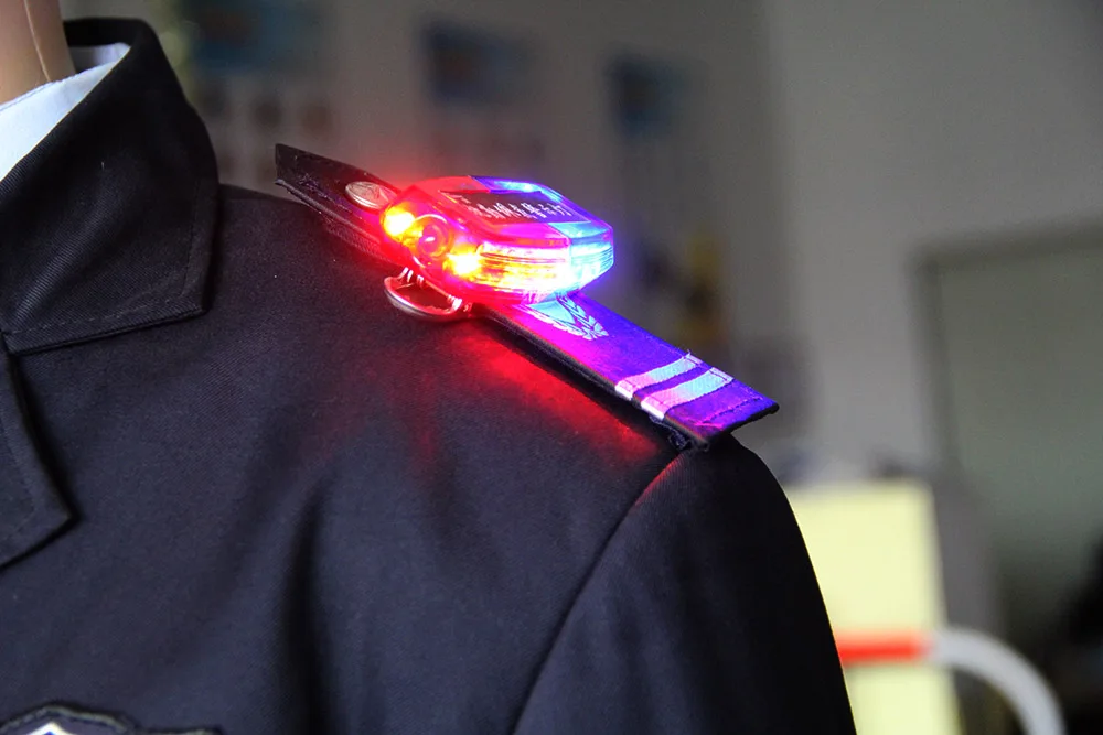 LED Flashing Shoulder Light Waterproof Warning Signal Lamp