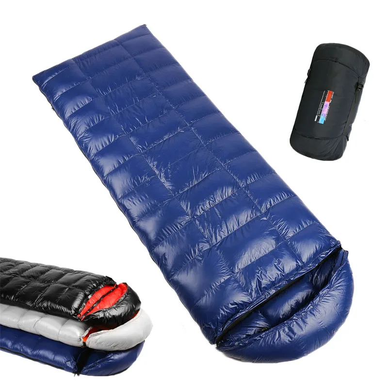 Portable Single Universal Ultralight Goose Down Sleep Bag Winter