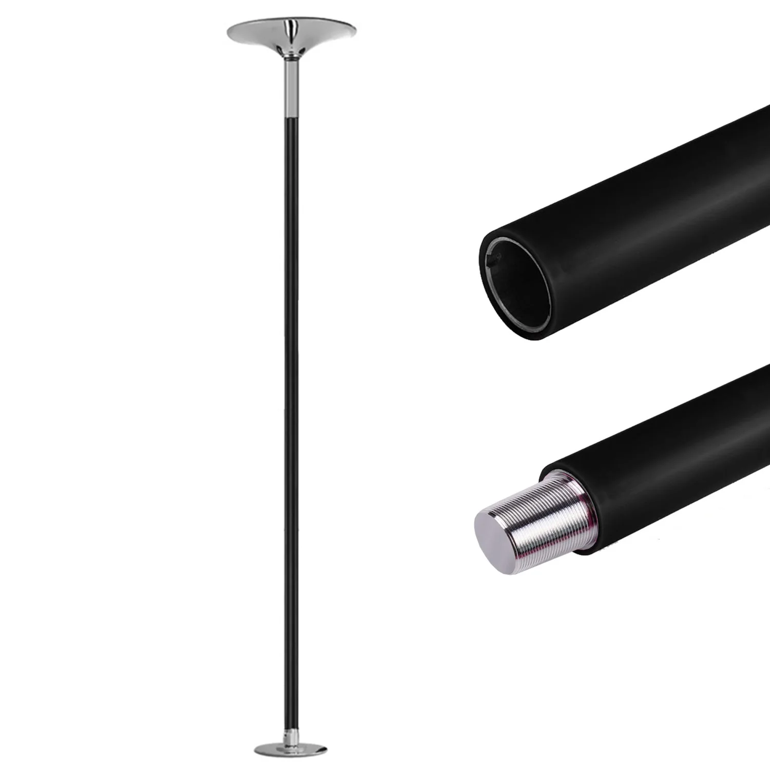 Barre De Pole Dance X-Pole Xpert Pro Silicone Noir - Static & Spinning Occasion