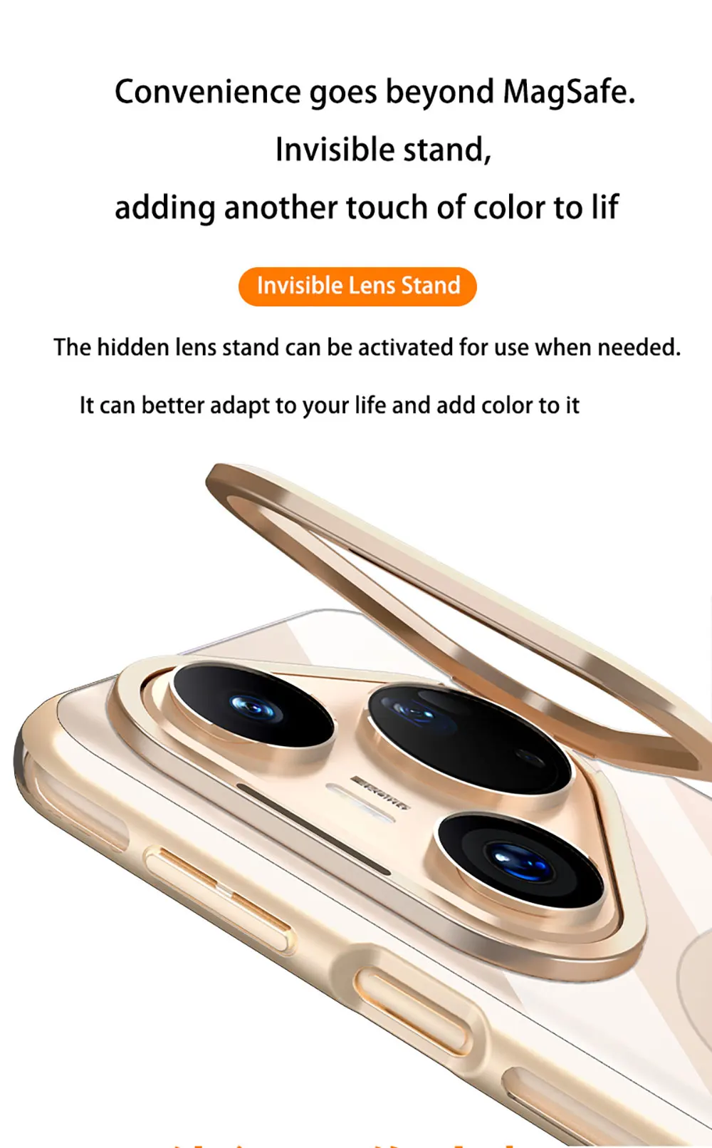 product laudtec clear phone cases for huawei pura 80 pro camera frame holder magnetic charging back cover shockproof thin shell sjk1057-7