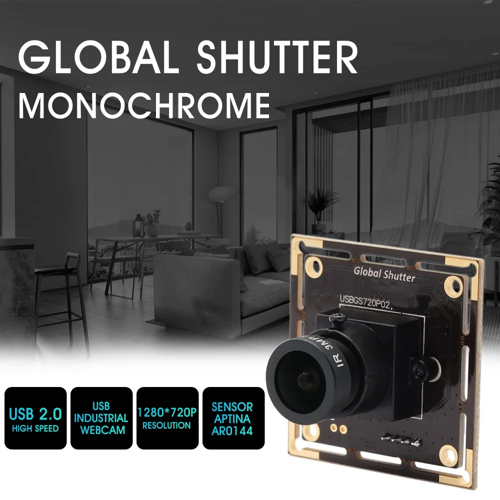 ELP 720P 60fps カラーUSBウェブカメラ 高速1MP HD CMOSミニカラー