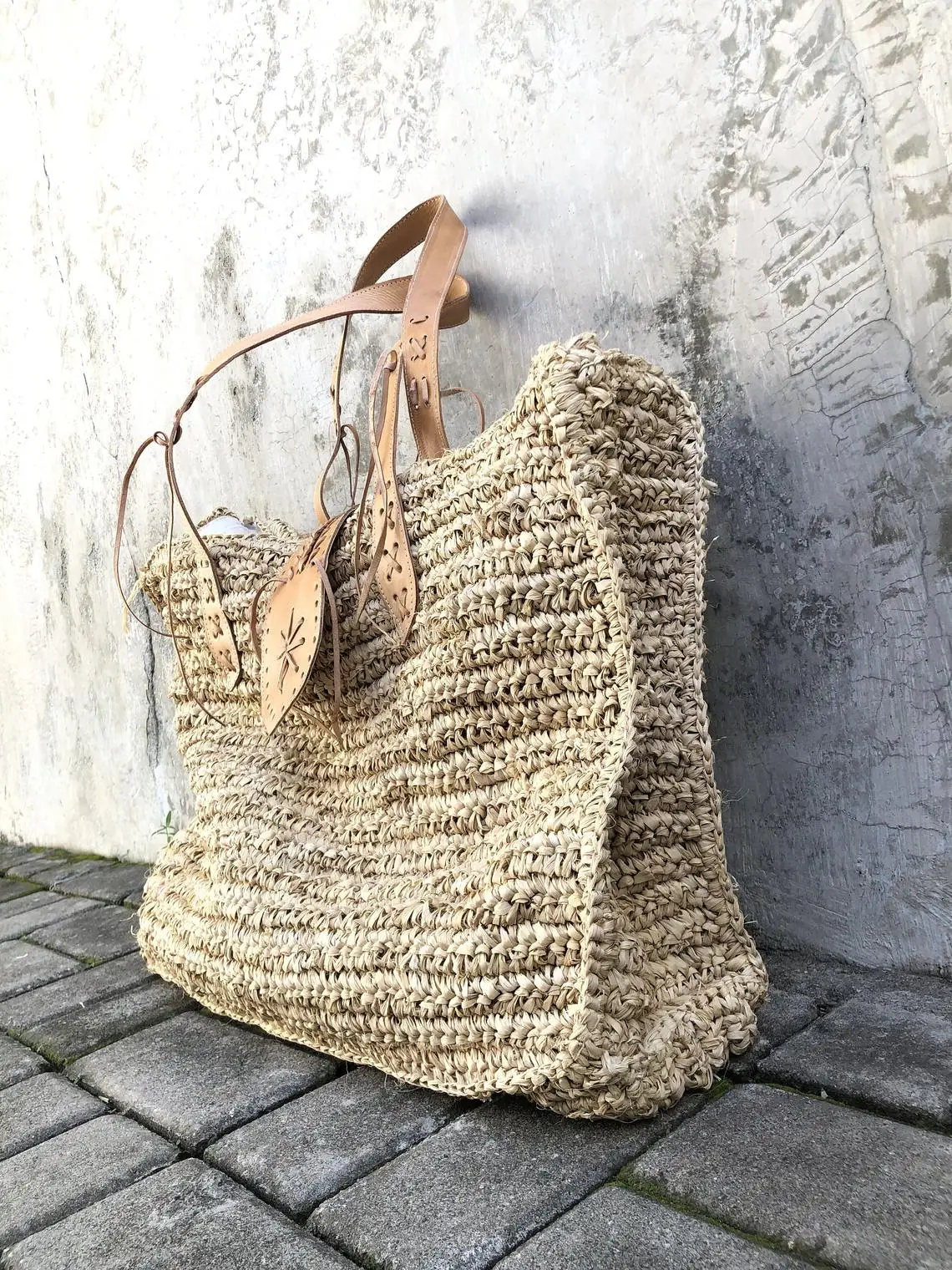Bali Summer Beach Tote Raffia Straw Bag 2023 Bolso Rafia De Playa