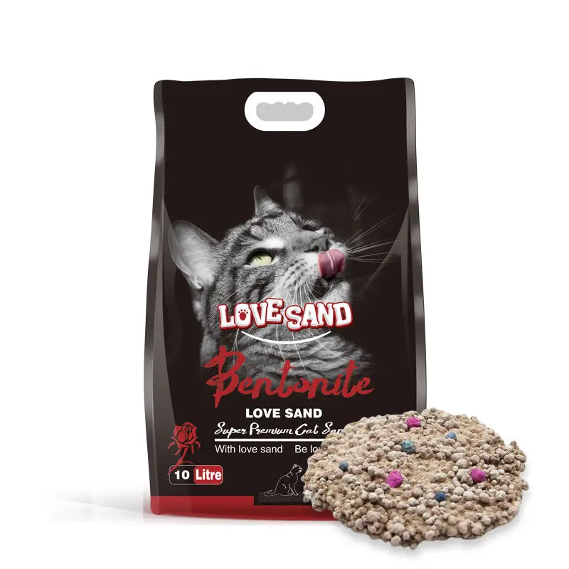 LOVE SAND Umwelt freundliche graue Bentonit-Katzenstreu fabrik-Wird mit  natrlichem Duft geliefert