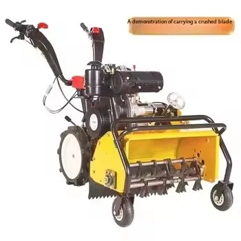 New 7hp Four-Wheel Drive Self-Propelled Rotary Tiller 12-Blade Ecological Garden Weeder for Orchard Farm Grass High Productivity