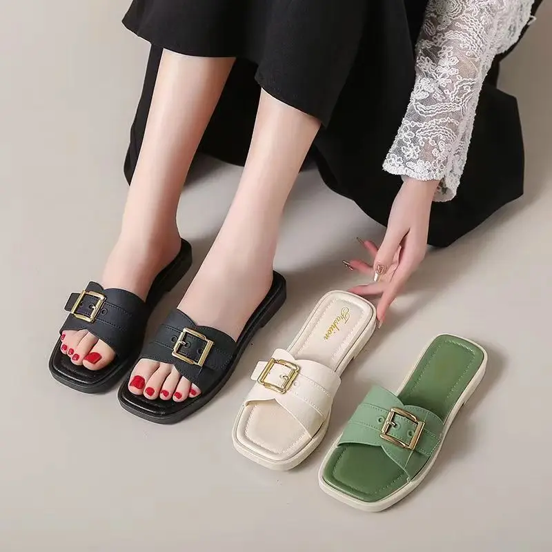 Women's Summer Cross Belt Slides Breathable Fashionable Drag