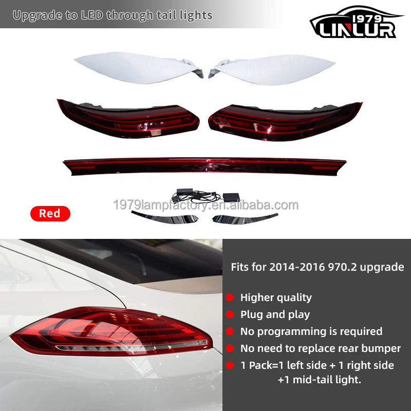 ポルシェ パナメーラ 970 LEDテールライト 2009-2016年用交換用