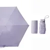 Six fold card umbrella-lavender