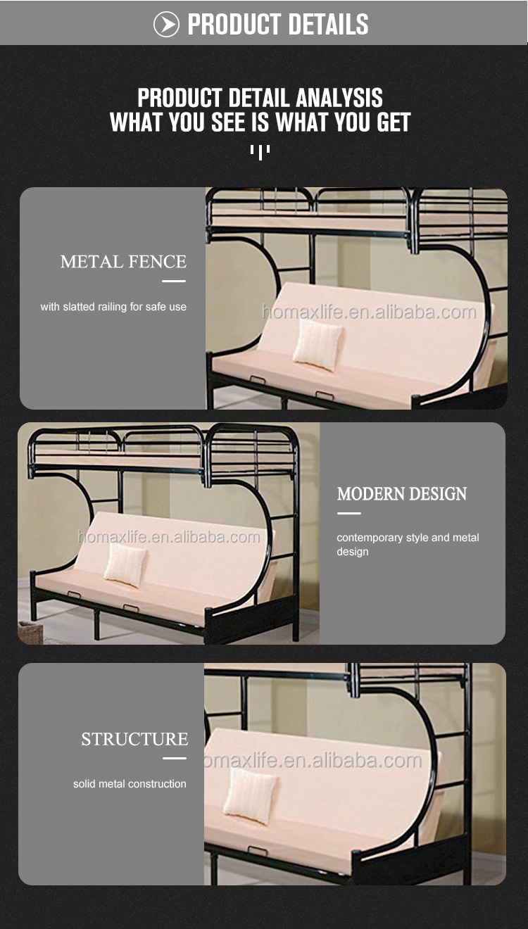 Modern Furniture Cstyle Sofa Twin Over Futon Metal Folding Sofa Bunk Bed For Bedroom Buy