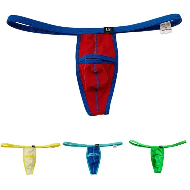 Fashion Men Pouch Thong Underwear G-string Shorts Men's Sexy Swimming ...