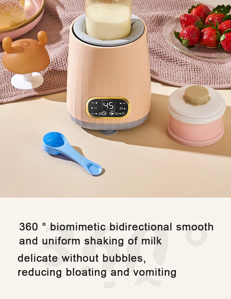 Portable Baby Bottle Shaker Rotary Electric Feeding Mixer Powder Smart