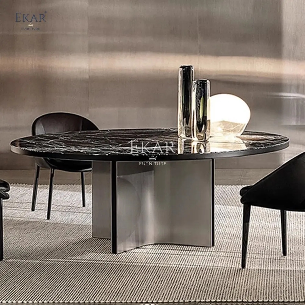 product bulgari black high gloss marble dining table modern solid wood design for home office or bedroom use versatile table tops-66