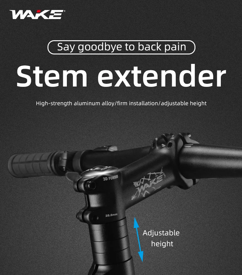 Bicycle fork stem extender adjustable handlebar riser adapter for road bike 