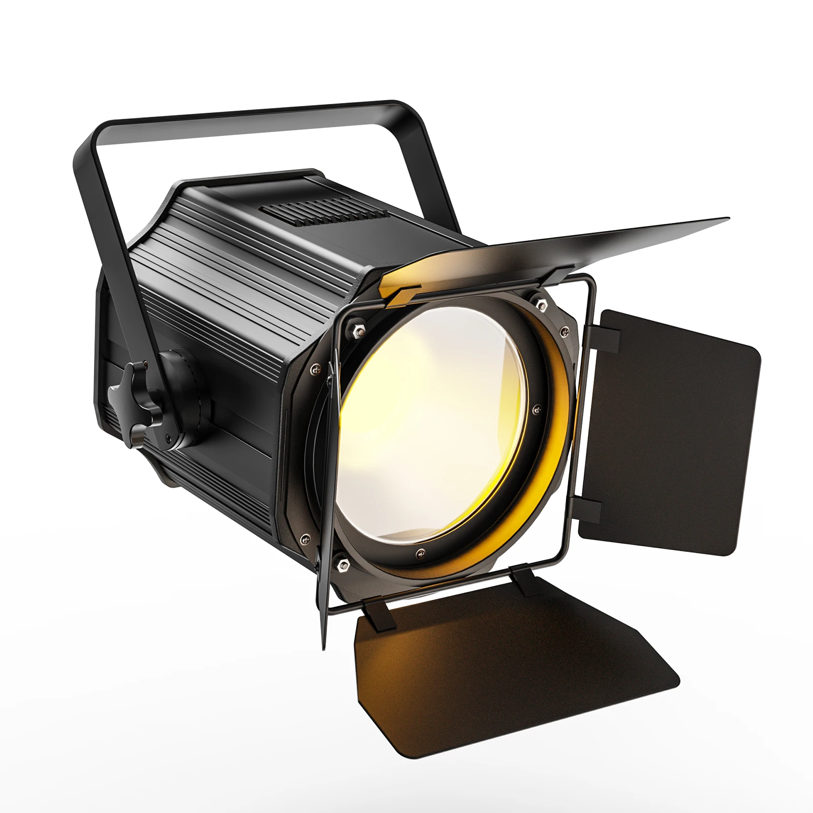 200W LED COB Par Lights With Barndoor Warm&Cold White Linear