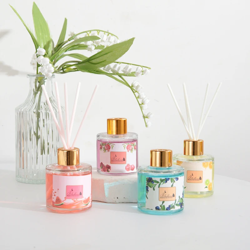 New Home Fragrance Fruit Scent Bathroom Car Home Decor Air Fresheners  With Essential Oil and Sticks