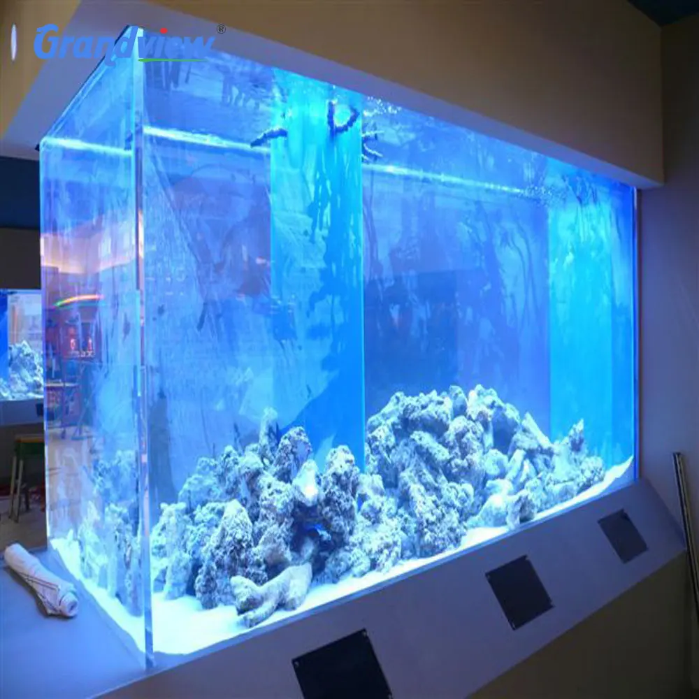 Grandview Oval Shape Custom Size Large Acrylic Aquarium Fish Tank