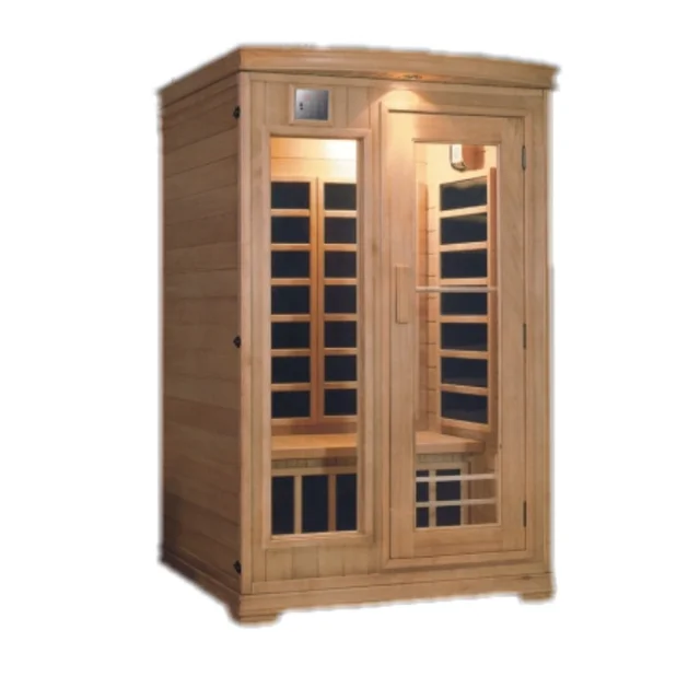 Modern Design Red Cedar & Hemlock Solid Wood Steam Room  Sauna room with Control Panel Wet & Dry Steam Function