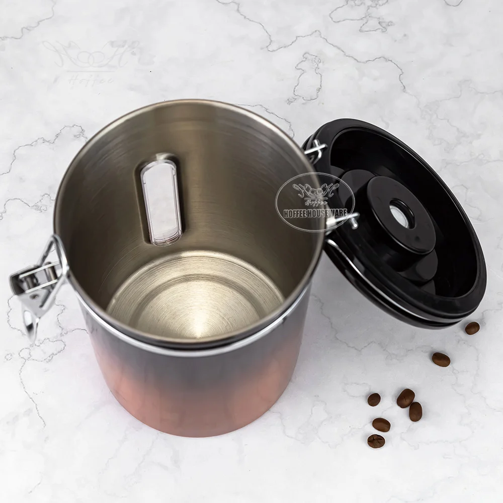 1000g Stainless Coffee Bean Canister Storage Container - Image 5