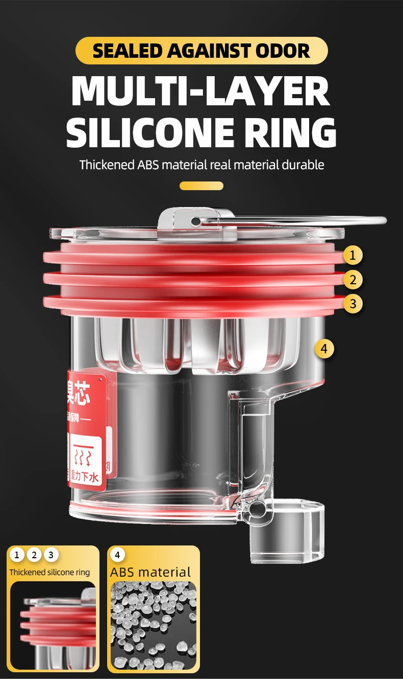 Floor Drain Strainer Core Easy Installation Odor Proof And Anti