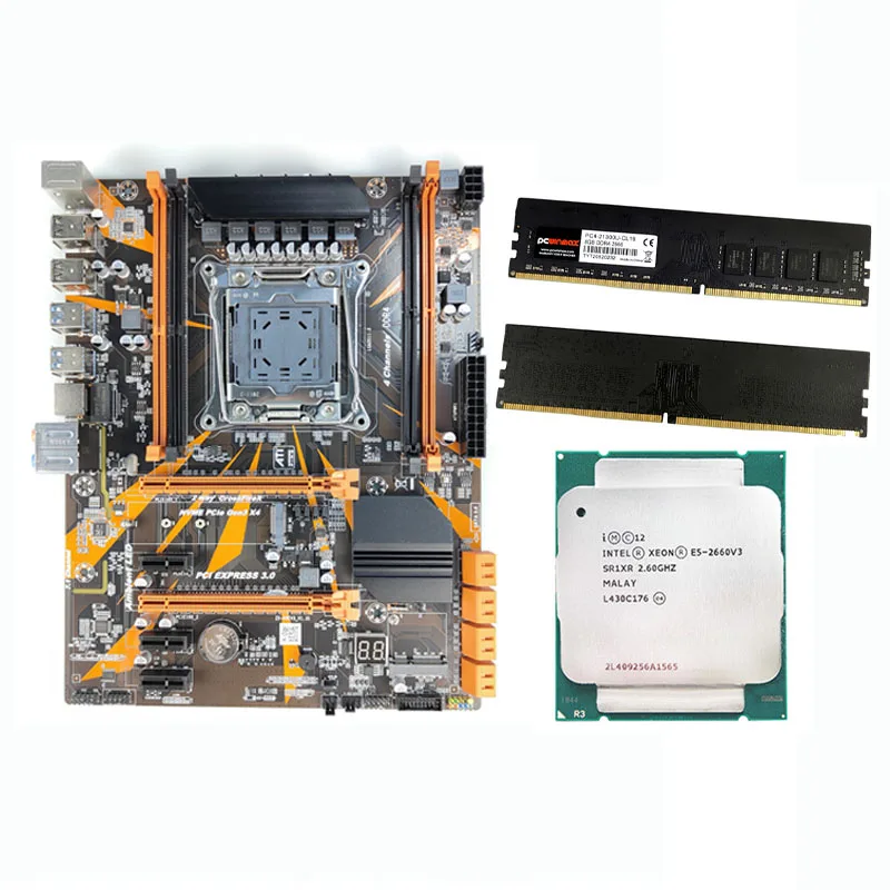 X99 Motherboard RAM Xeon CPU Kit - 64 GB DDR4 Memory
