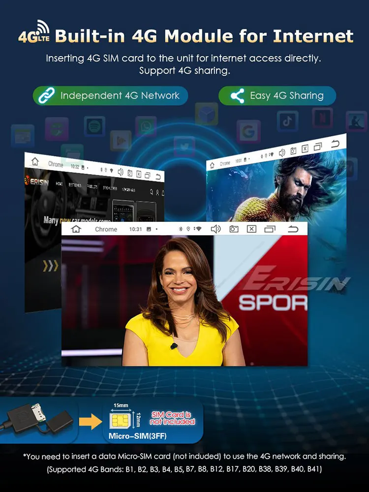 EU Erisin ES8570D 8-Core Android 13.0 Autoradio GPS Wireless CarPlay DTV DSP per Fiat DUCAT CITROEN JUMPER USB Schermo diviso_voghion.com