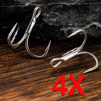 New Stinger Treble Hook Japan Material High Carbon Steel Olecranon Fishing Stinger Treble Hook Fishing Hooks – Hooks – view 3