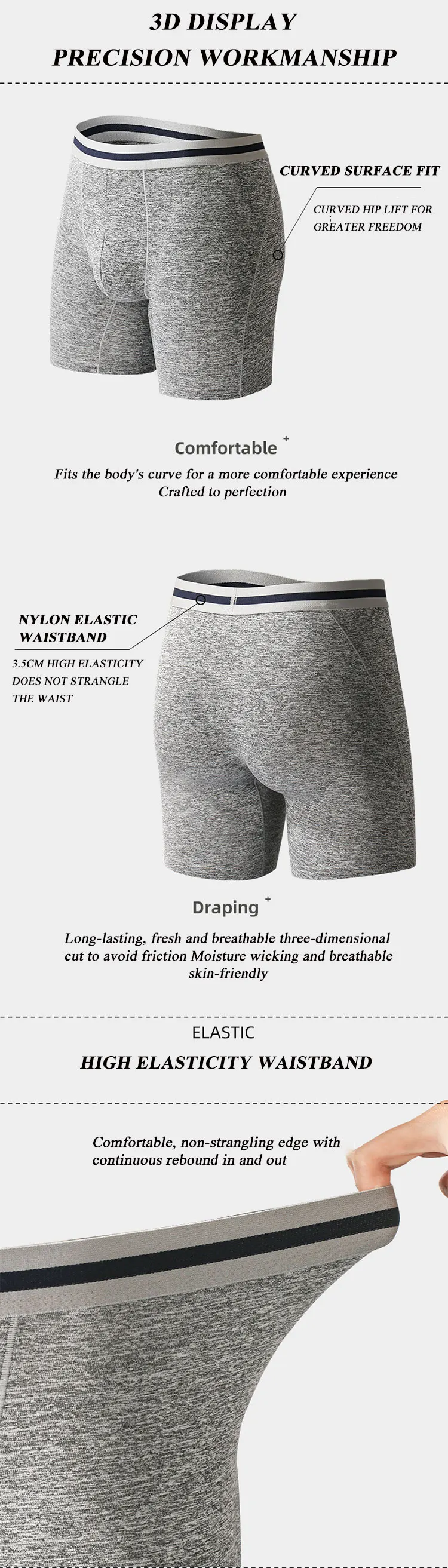 Famous Brand Polyamide Men Padded Underwear Men Padded Bottoms Enhancer Boxer Brief Buy Men